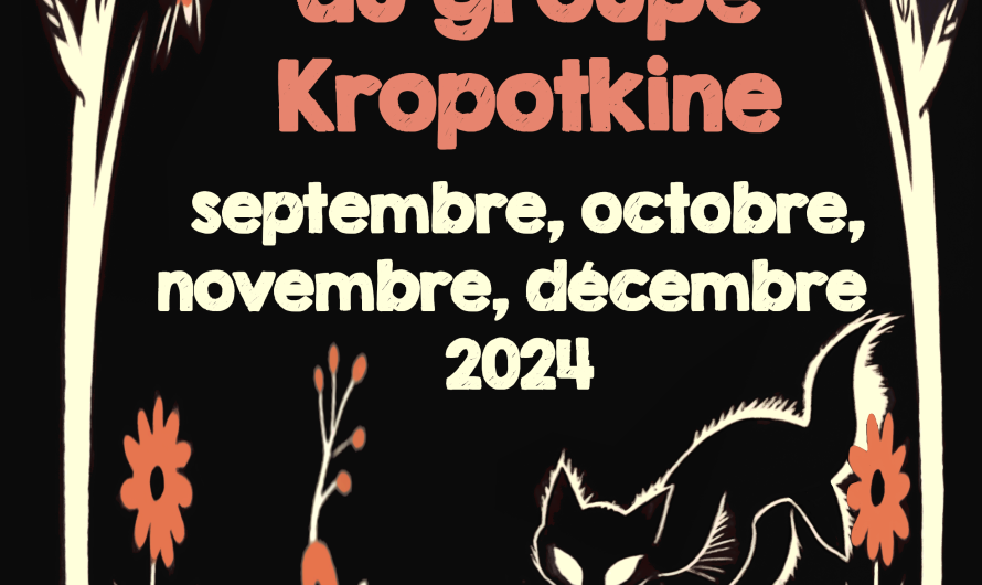 Programme de septembre, octobre, novembre, décembre 2024